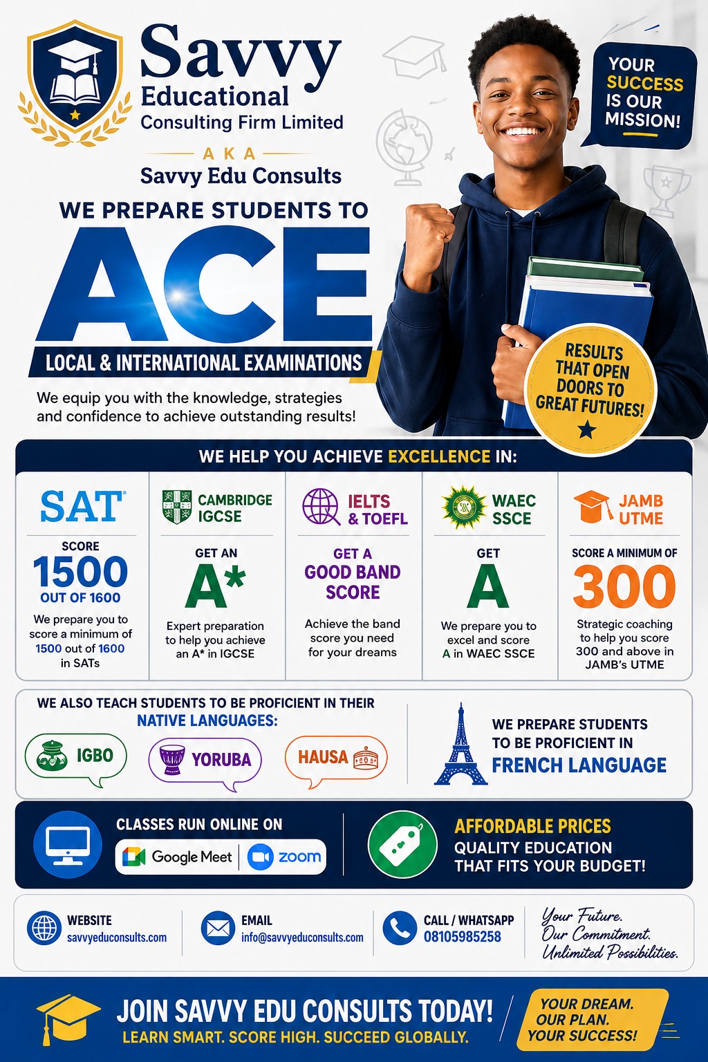 Learn Smart, Score High, Succeed Globally