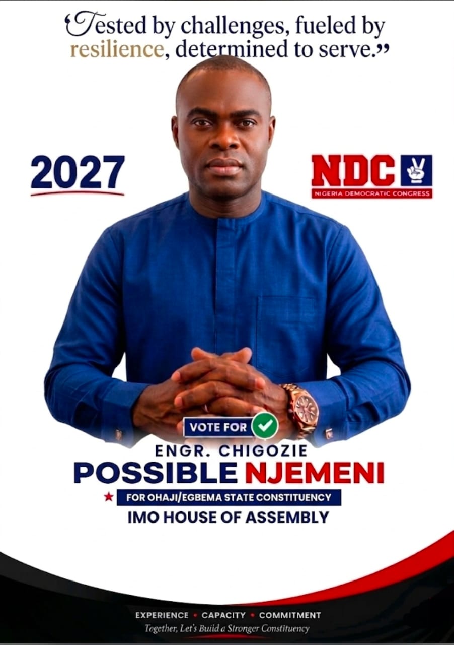 ‎ENGR. CHIGOZIE NJEMENI EMERGES NDC CANDIDATE FOR OHAJI-EGBEMA STATE CONSTITUENCY  ‎