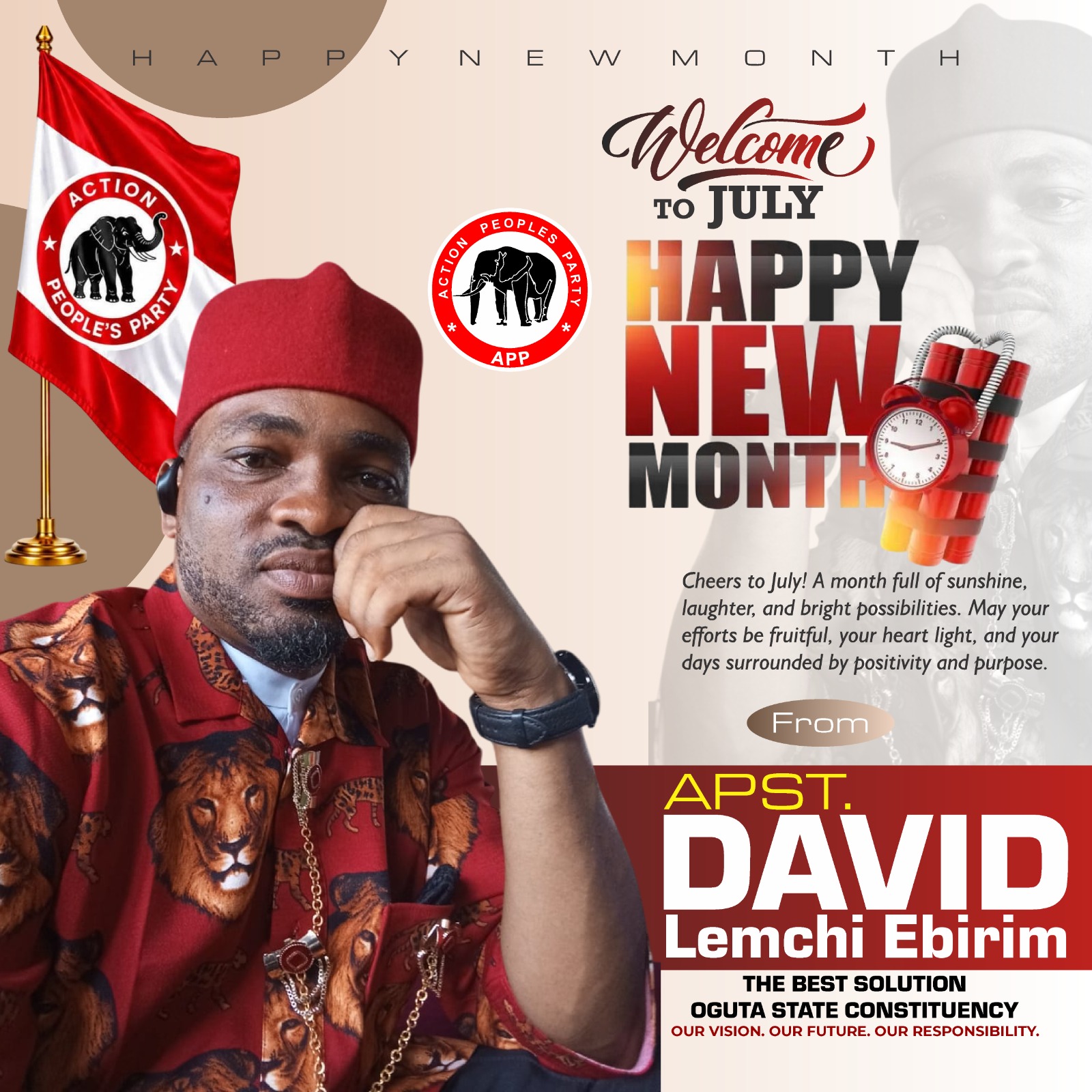 ‎A NEW MONTH MESSAGE TO THE GOOD PEOPLE OF OGUTA LGA, FROM THE THROWN OF GRACE  ‎By Apostle David Lemchi Ebirim (Ochinawata)