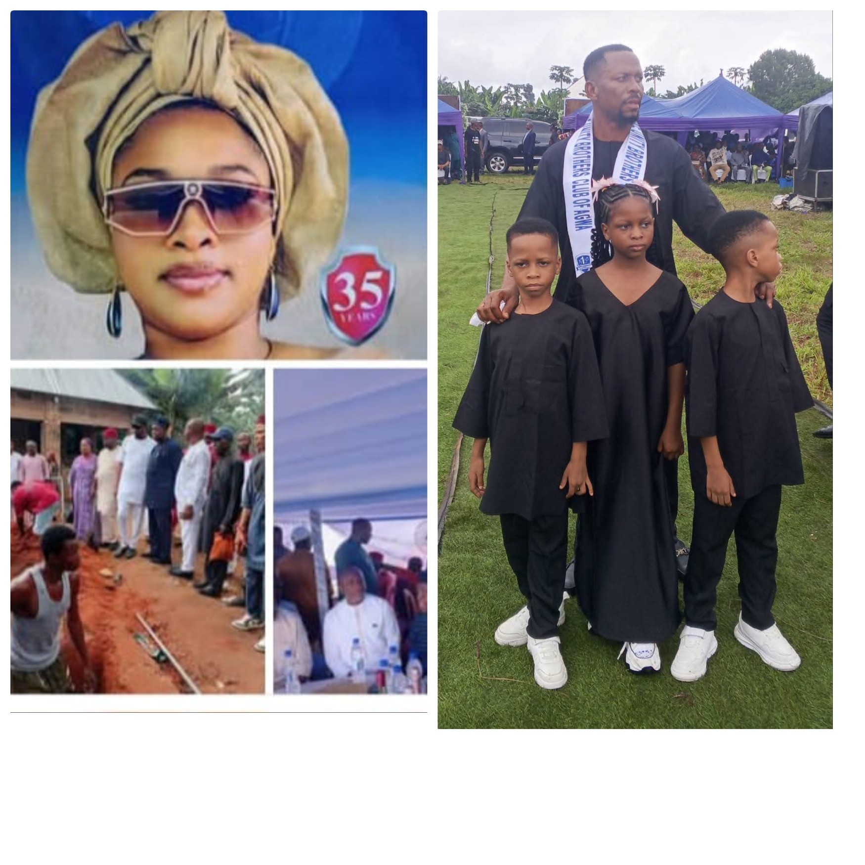 Dibiagwu, Nwosu, Nnani, Others Pay Last Respects as Chinwendu Mbachu Was Buried in Agwa