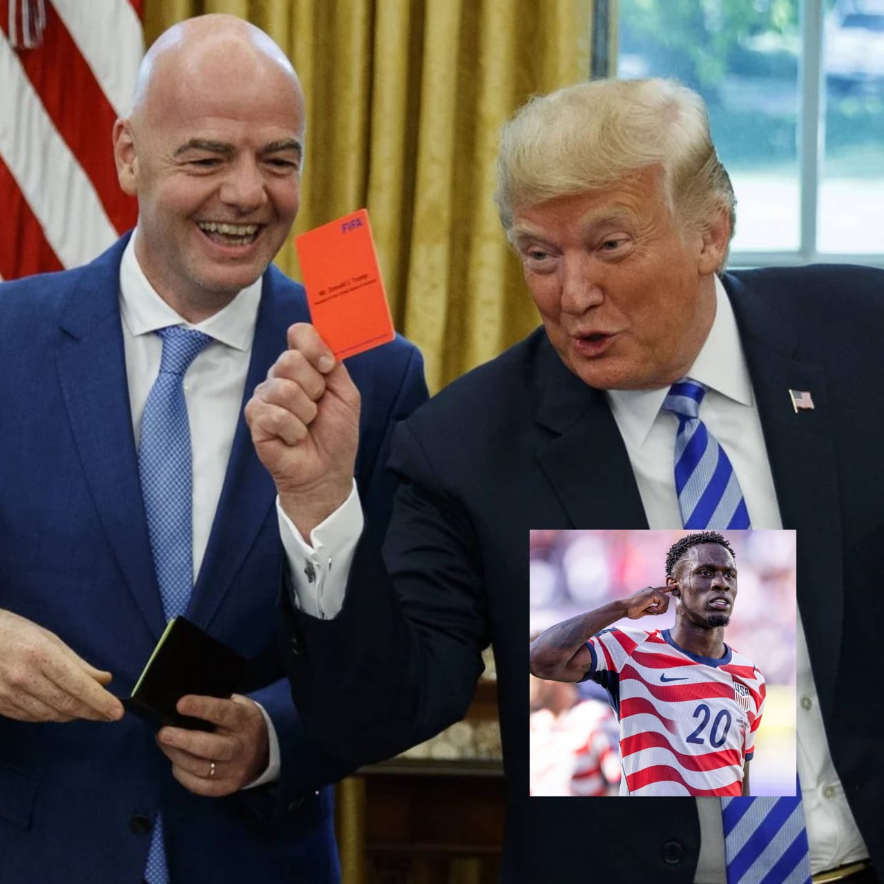 ‎Trump Praises FIFA for Overturning Balogun's Red Card Ahead of Belgium Clash