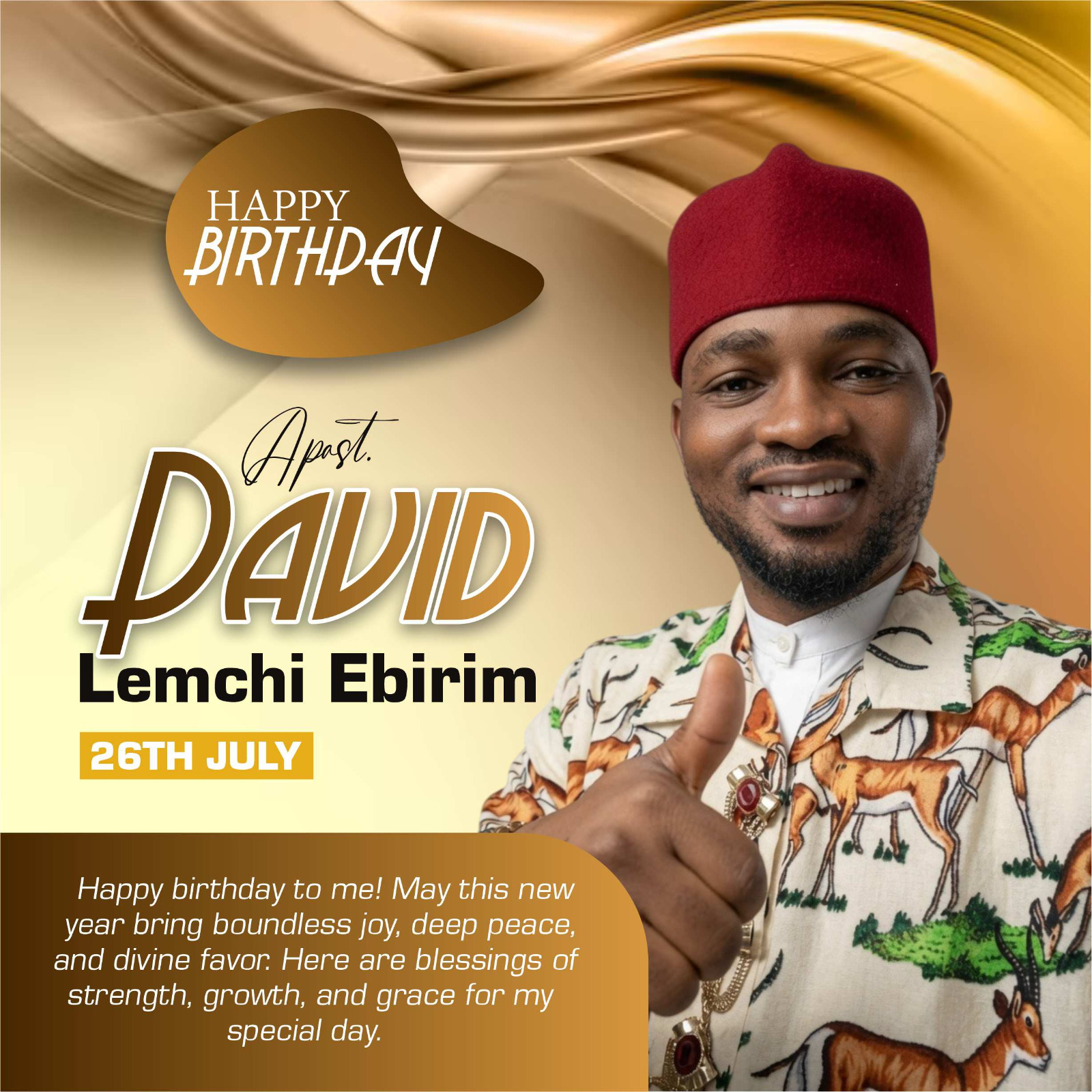 ‎Inside Agwa News Birthday Editorial ‎Apostle Lemchi David Ebirim (Ochina Nwata): A Life of Faith, Service, Leadership and Hope for Oguta ‎