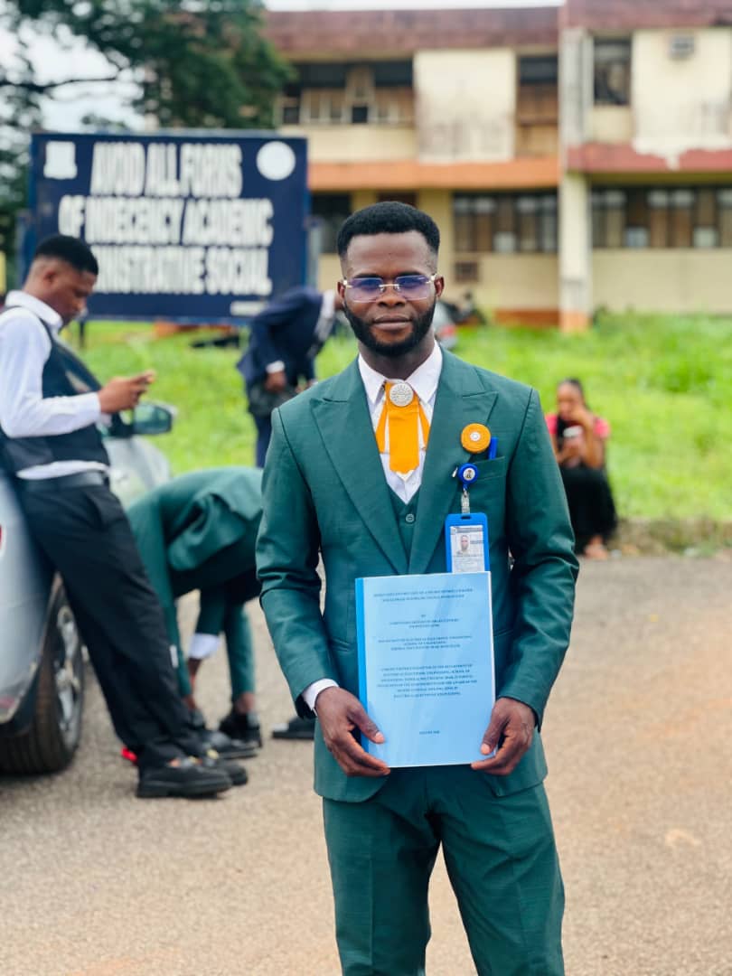 A Journey of Dedication, Growth and Gratitude, Says Israel Chinedu Uchenwoke-Ekperechi