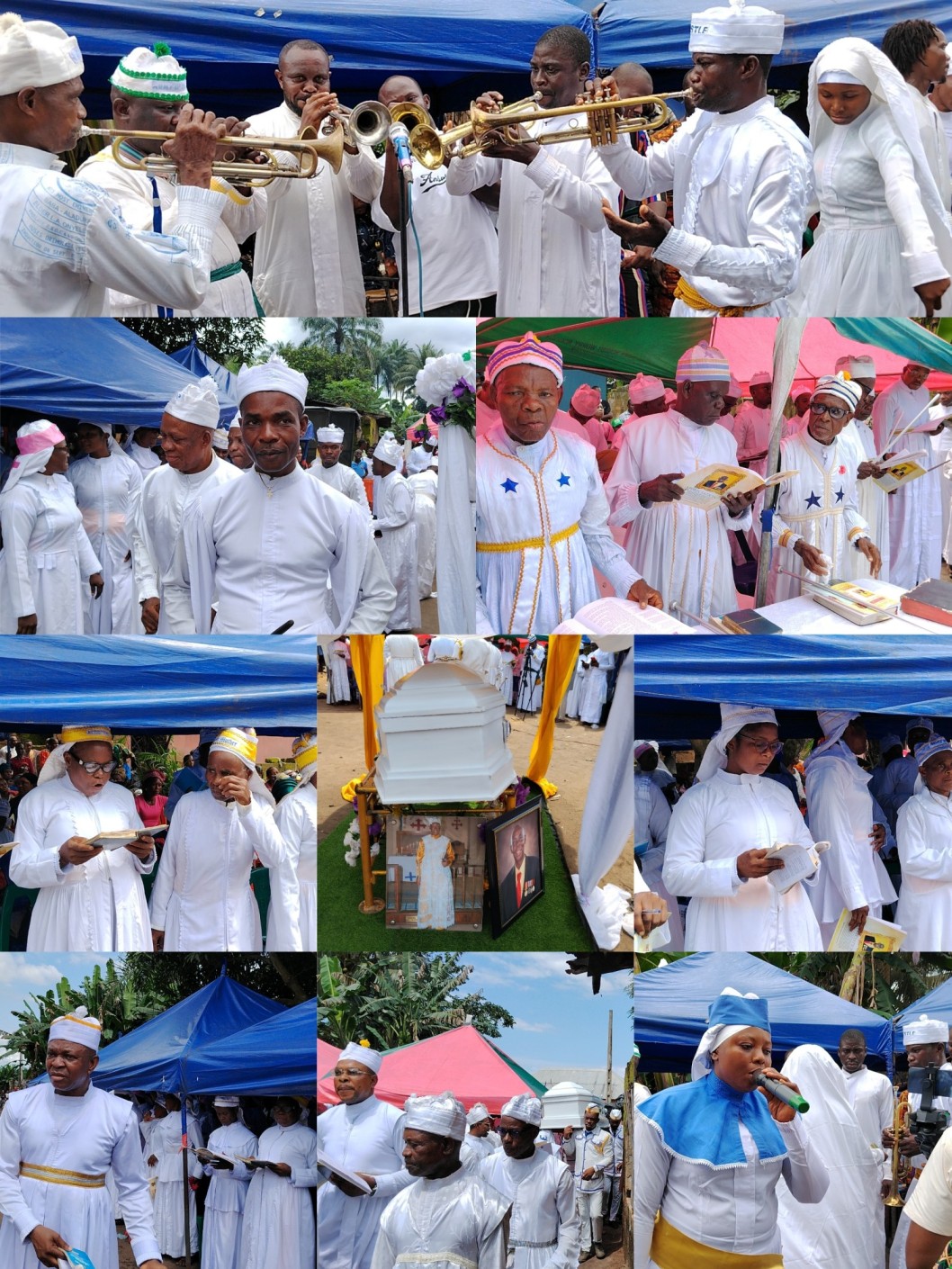 OBUDI AGWA AGOG AS EVANG. EBERENDU LAYS FATHER-IN-LAW, LATE SNR. APOSTLE AUGUSTINE AMANFOR, TO REST